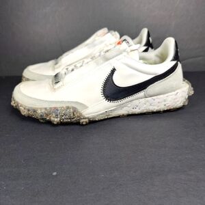 Nike Waffle Racer Crater RARE White Black Sneakers Women's Shoe Size 8